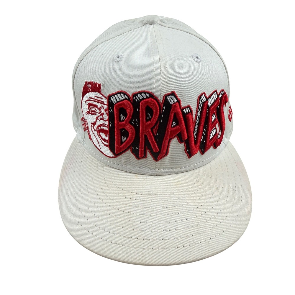 New Era 59FIFTY Atlanta Braves Cooperstown Collection Fitted Hat Size 7 1/2